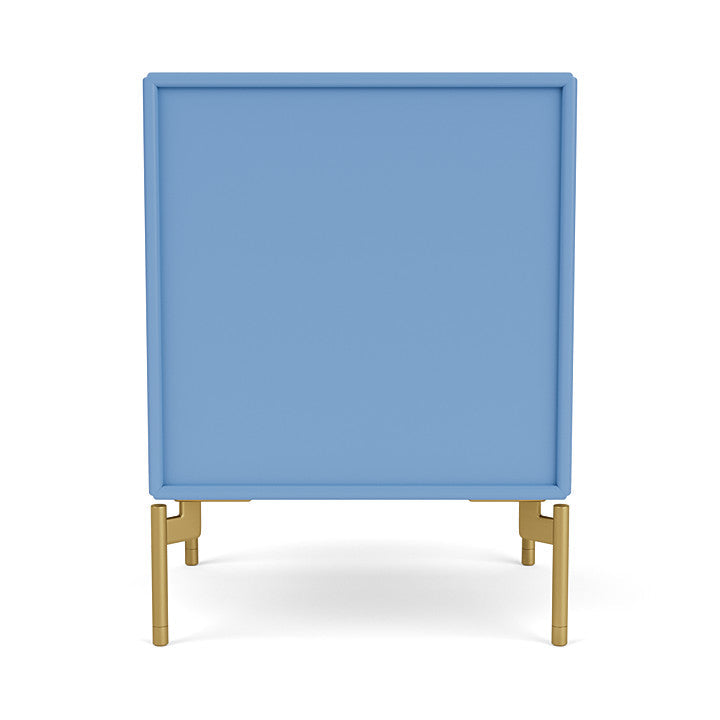 Montana Drift Drawer Module With Legs, Azure Blue/Brass