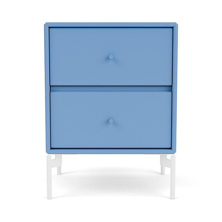 Montana Drift Drawer Module With Legs, Azure Blue/Snow White