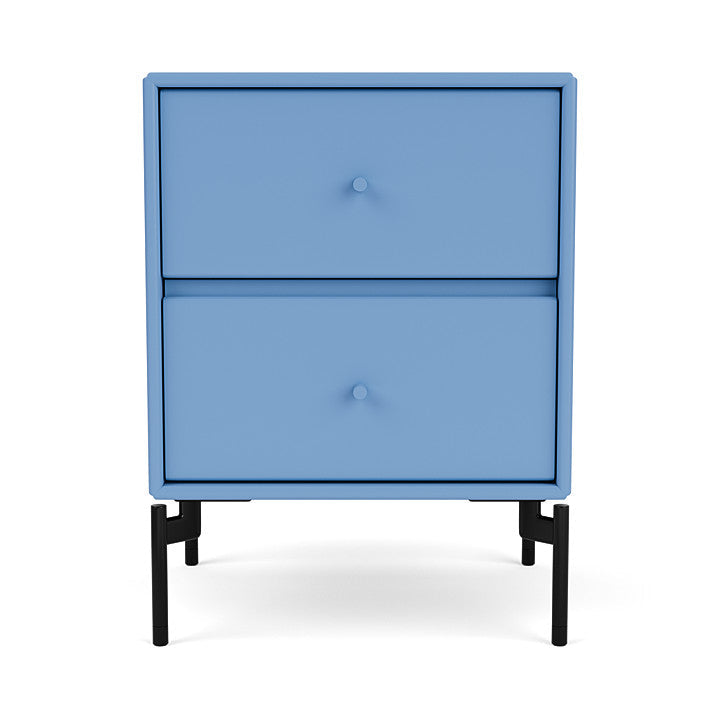 Montana Drift Drawer Module With Legs, Azure Blue/Black