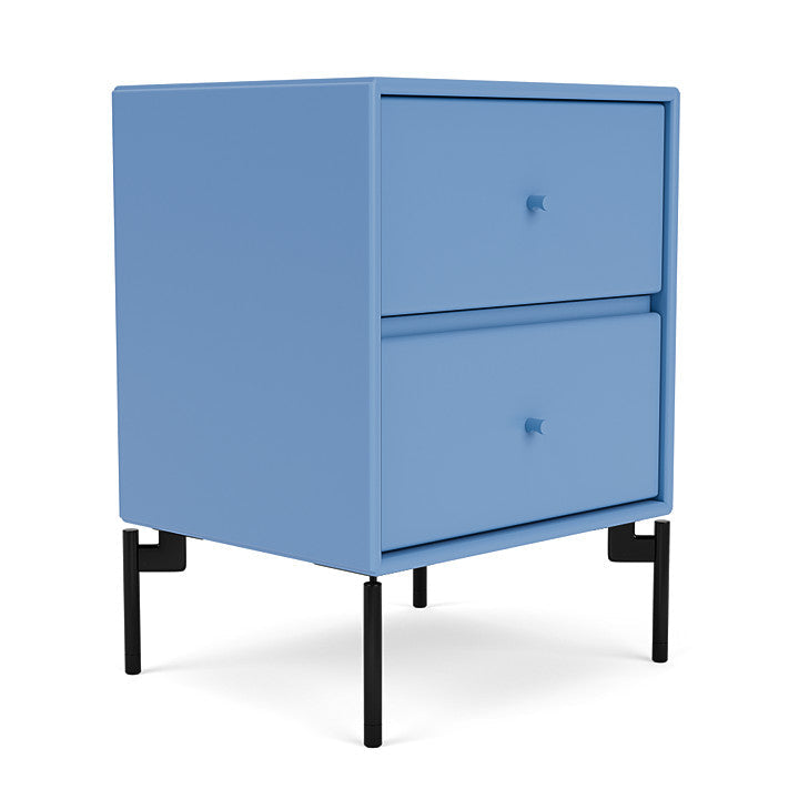 Montana Drift Drawer Module With Legs, Azure Blue/Black