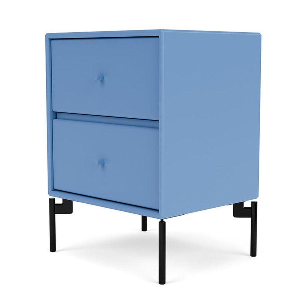 Montana Drift Drawer Module With Legs, Azure Blue/Black