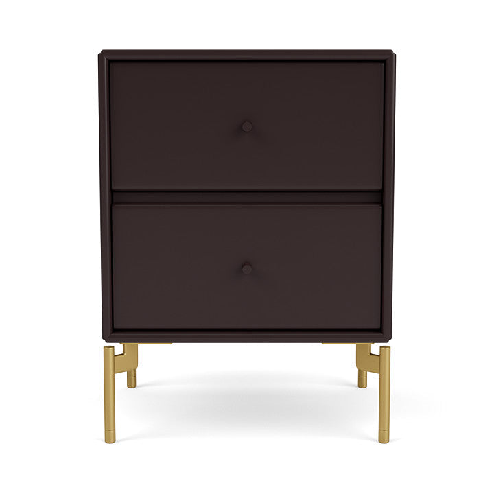 Montana Drift Drawer Module With Legs, Balsamic/Brass