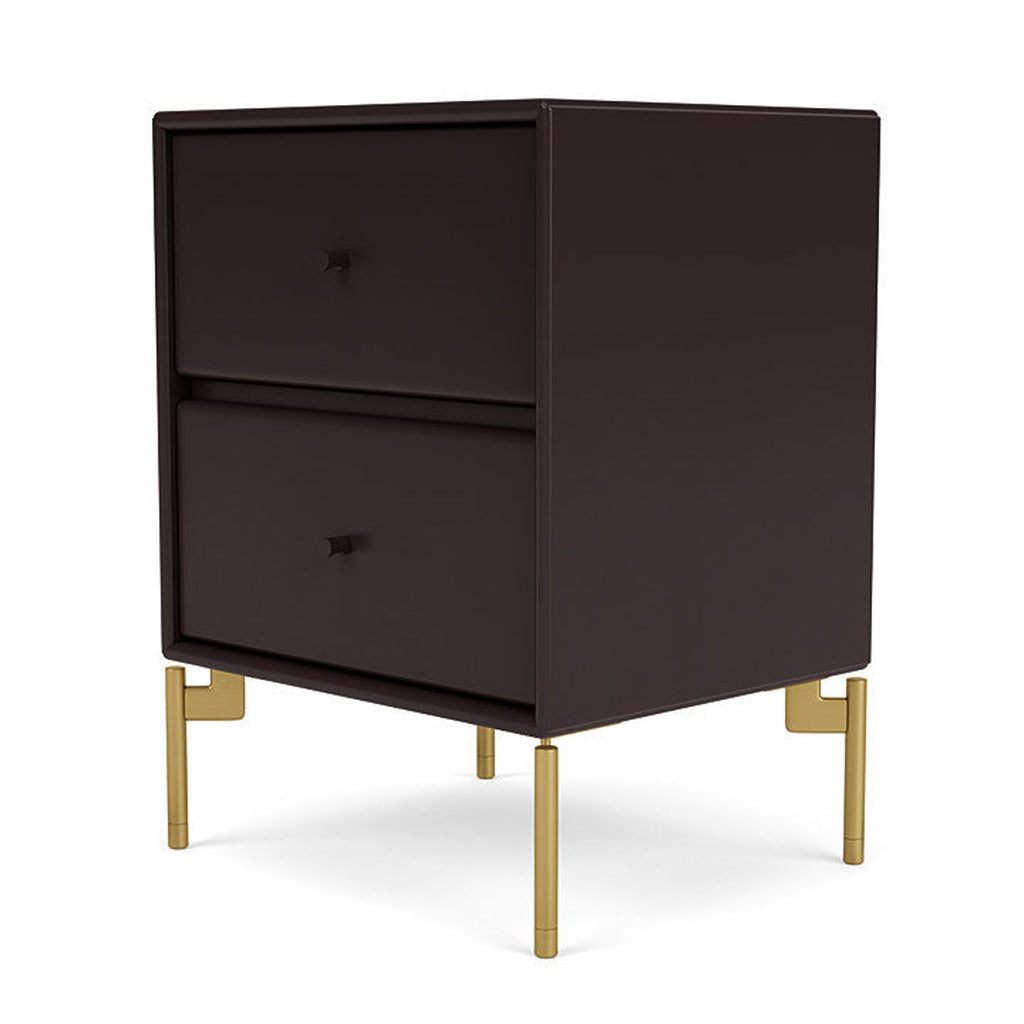 Montana Drift Drawer Module With Legs, Balsamic/Brass