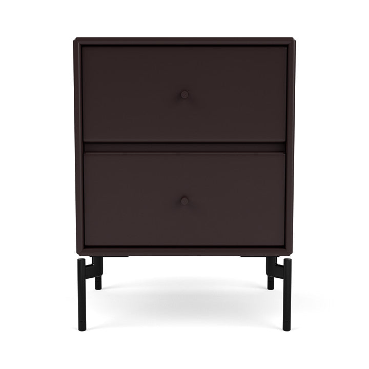 Montana Drift Drawer Module With Legs, Balsamic/Black