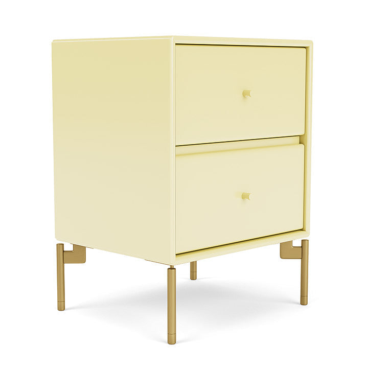 Montana Drift Drawer Module With Legs, Camomile/Brass