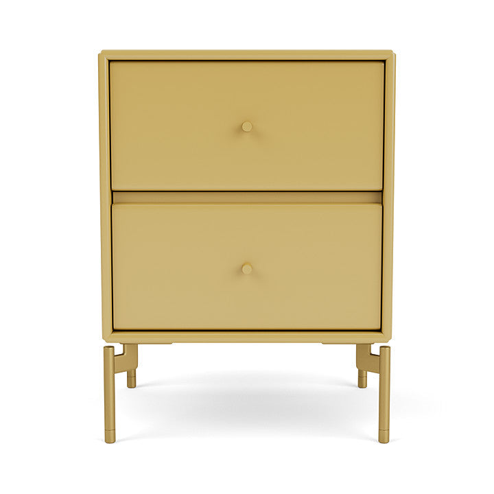 Montana Drift Drawer Module With Legs, Cumin/Brass