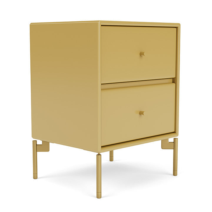 Montana Drift Drawer Module With Legs, Cumin/Brass