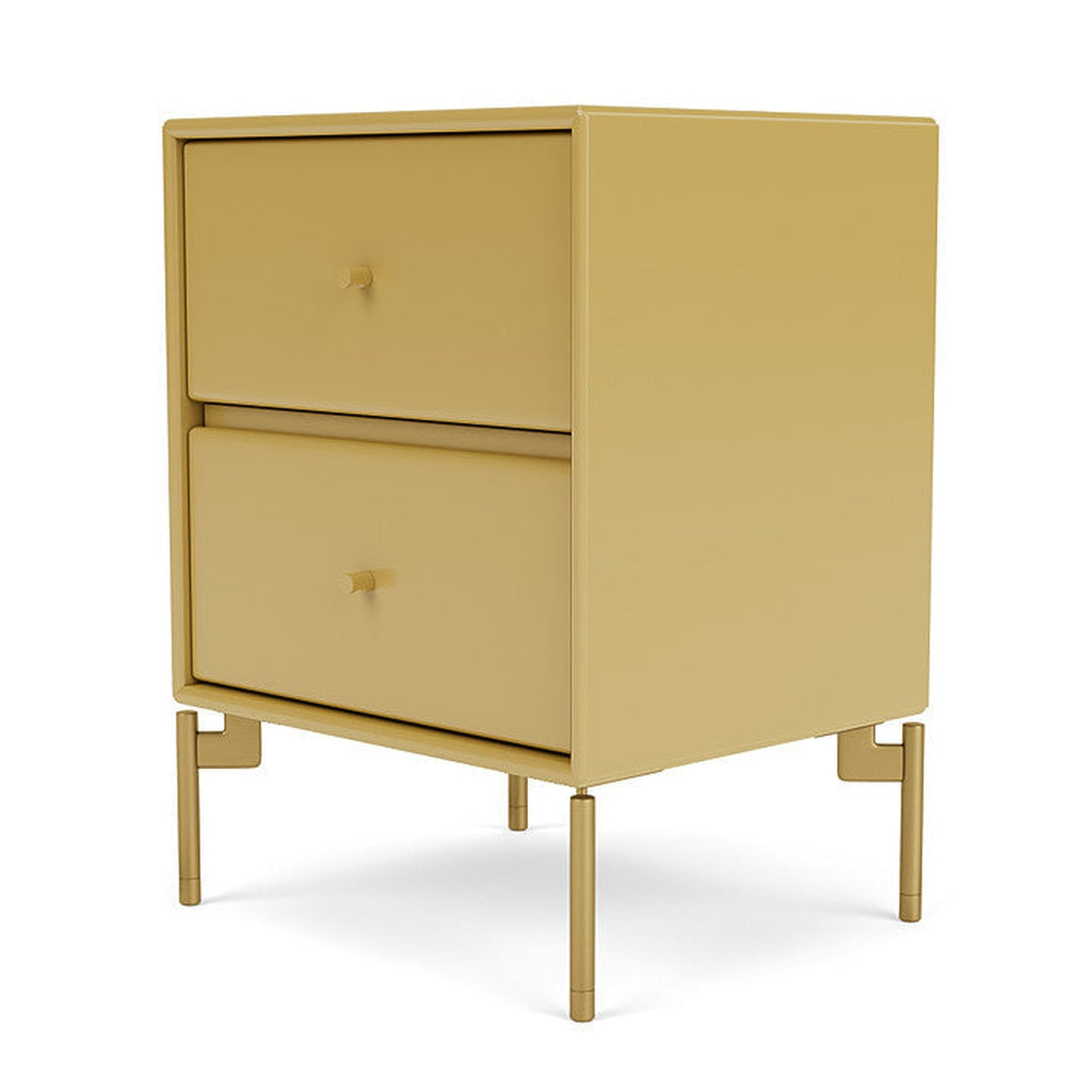 Montana Drift Drawer Module With Legs, Cumin/Brass