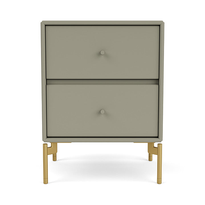 Montana Drift Drawer Module With Legs, Fennel/Brass