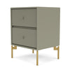 Montana Drift Drawer Module With Legs, Fennel/Brass