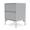 Montana Drift Drawer Module With Legs, Fjord/Matt Chrome