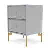 Montana Drift Drawer Module With Legs, Fjord/Brass