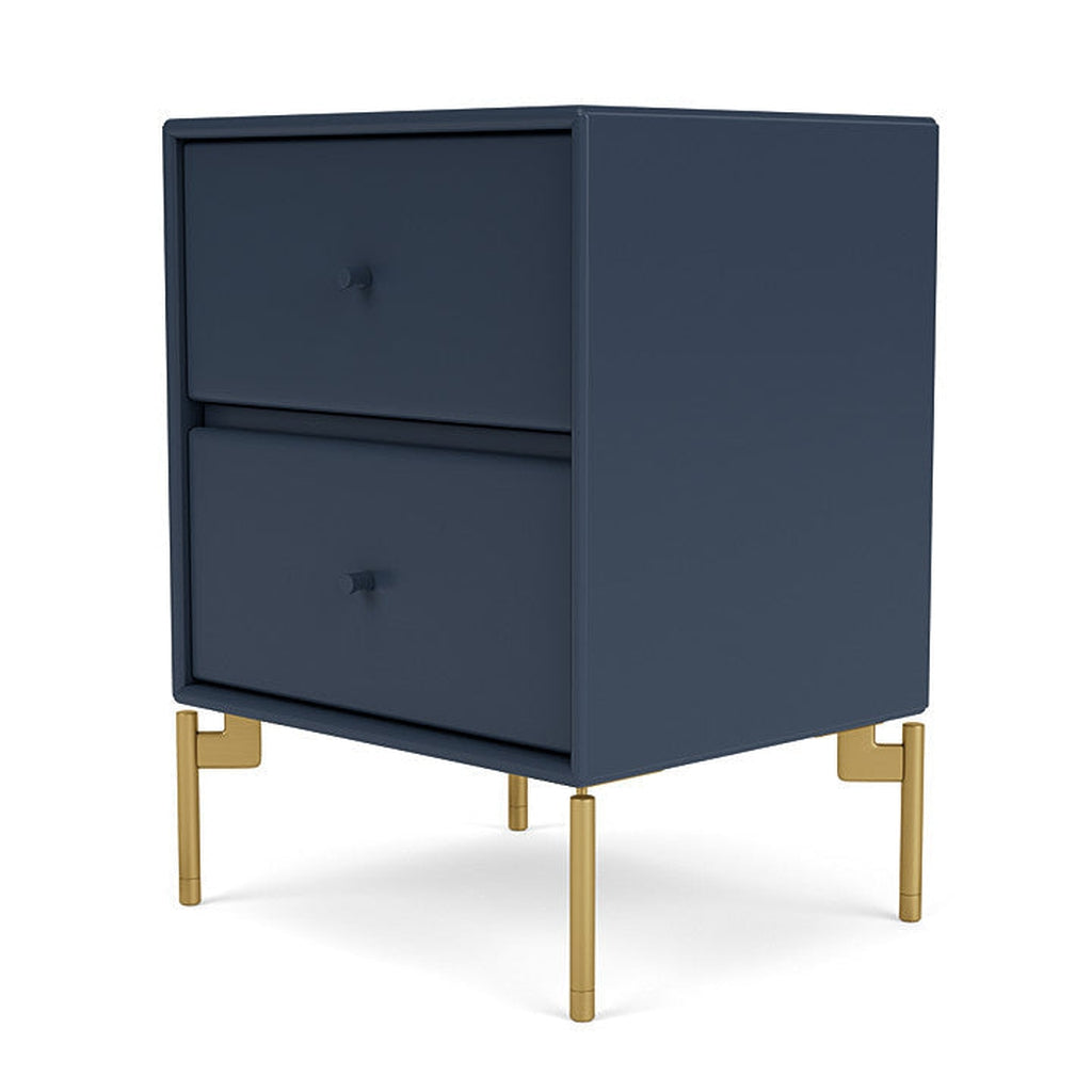 Montana Drift Drawer Module With Legs, Juniper/Brass