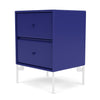 Montana Drift Drawer Module With Legs, Monarch Blue/Snow White