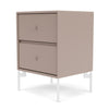 Montana Drift Drawer Module With Legs, Mushroom Brown/Snow White