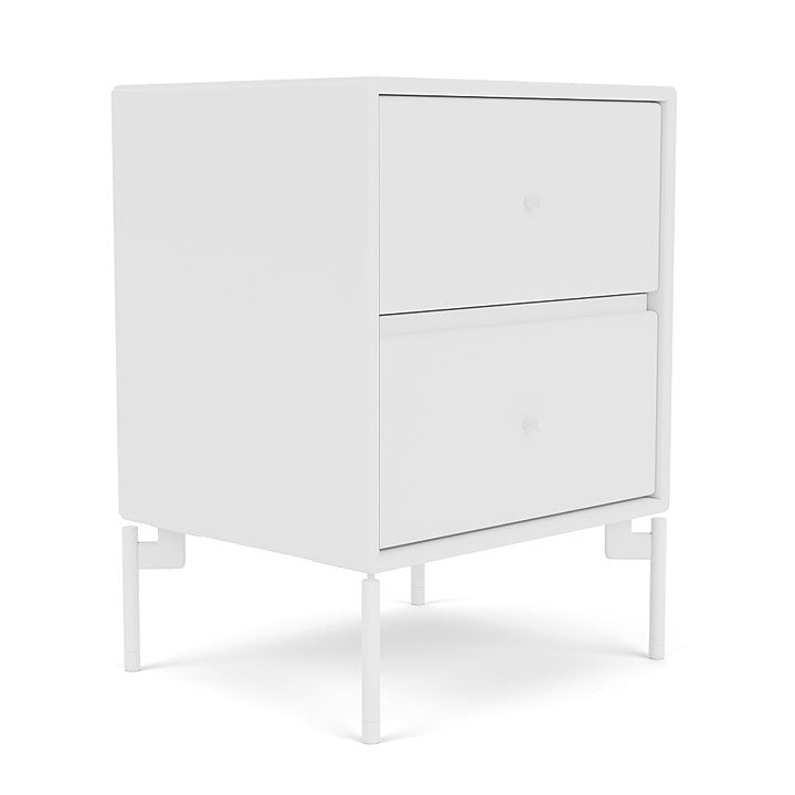 Montana Drift Drawer Module With Legs, New White/Snow White