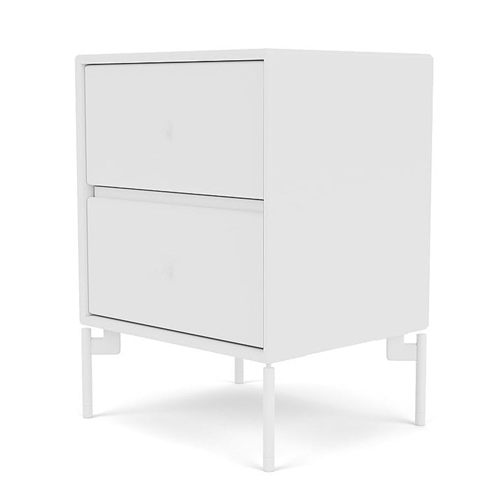 Montana Drift Drawer Module With Legs, New White/Snow White