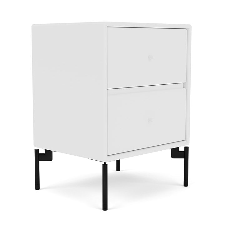 Montana Drift Drawer Module With Legs, New White/Black