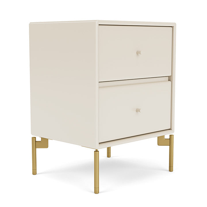 Montana Drift Drawer Module With Legs, Oat/Brass