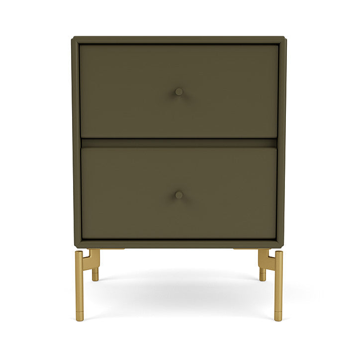 Montana Drift Drawer Module With Legs, Oregano/Brass