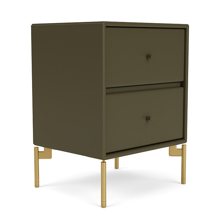 Montana Drift Drawer Module With Legs, Oregano/Brass