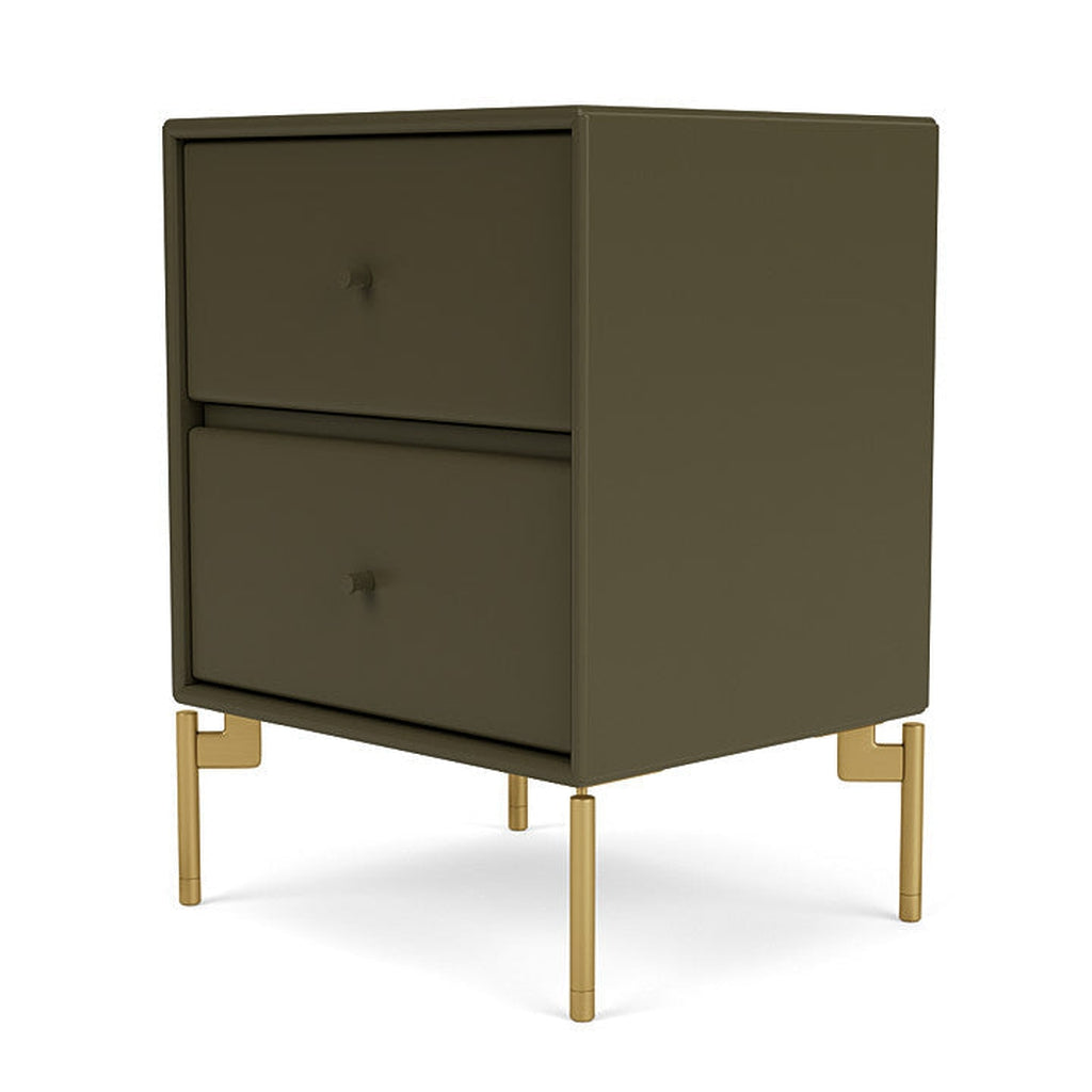 Montana Drift Drawer Module With Legs, Oregano/Brass