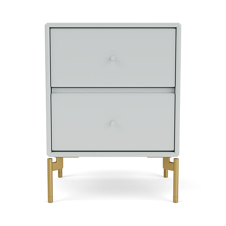 Montana Drift Drawer Module With Legs, Oyster/Brass