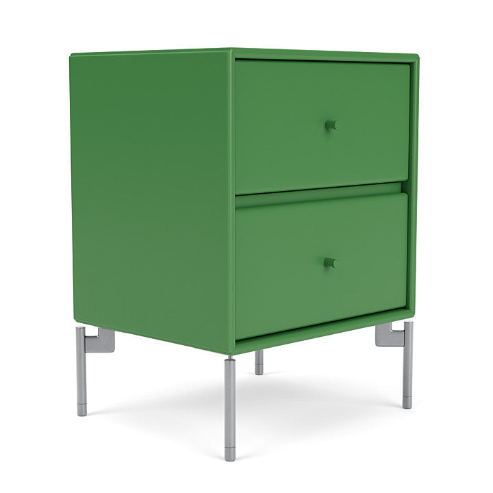 Montana Drift Drawer Module With Legs, Parsley/Matt Chrome