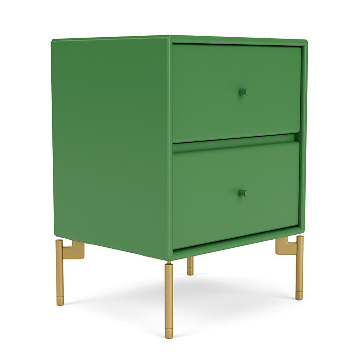 Montana Drift Drawer Module With Legs, Parsley/Brass