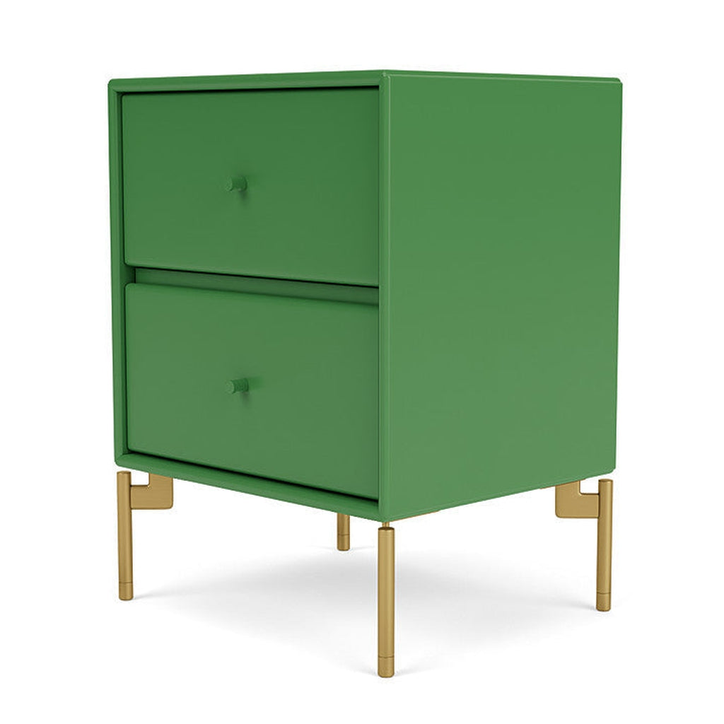 Montana Drift Drawer Module With Legs, Parsley/Brass