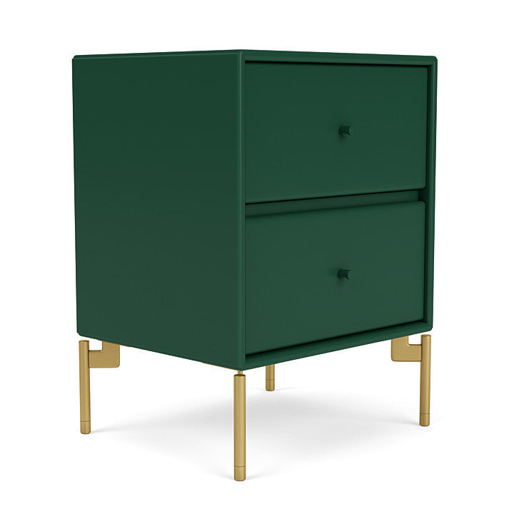 Montana Drift Drawer Module With Legs, Pine/Brass