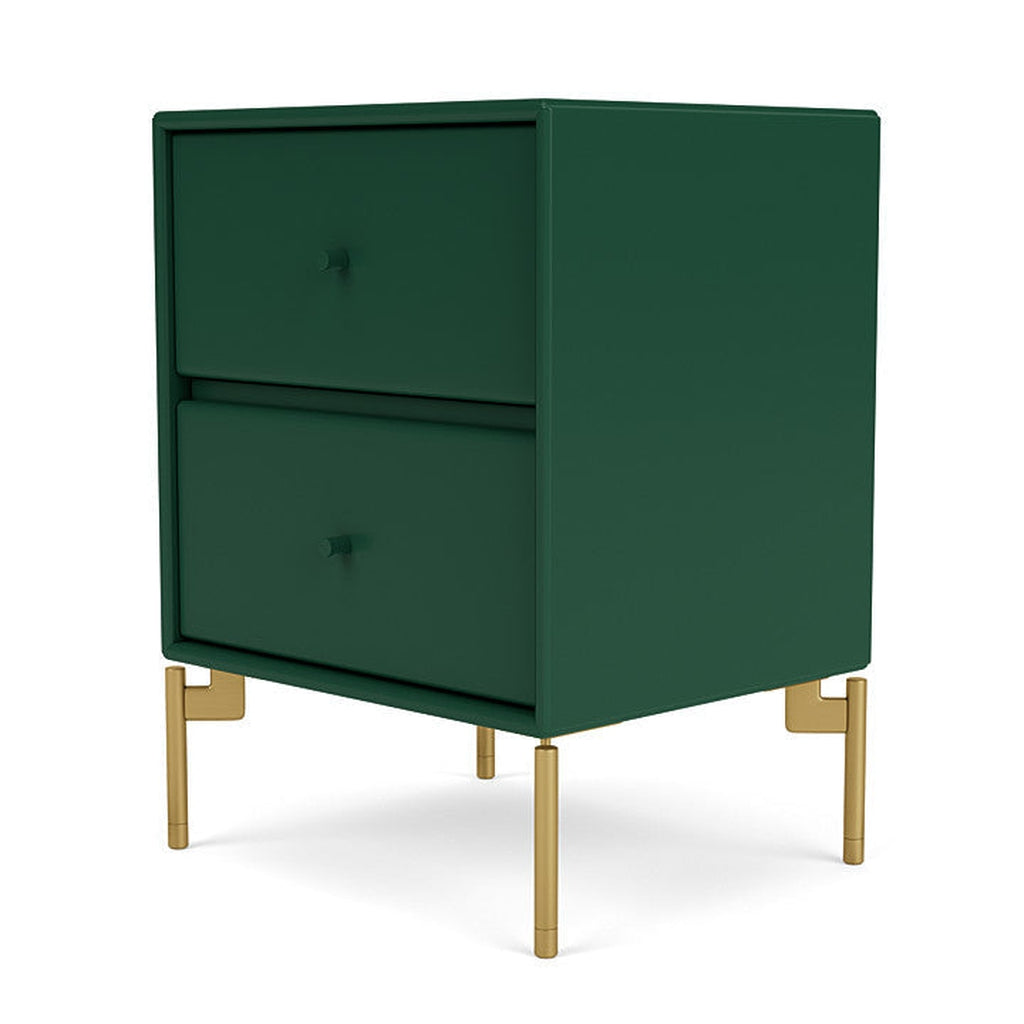 Montana Drift Drawer Module With Legs, Pine/Brass