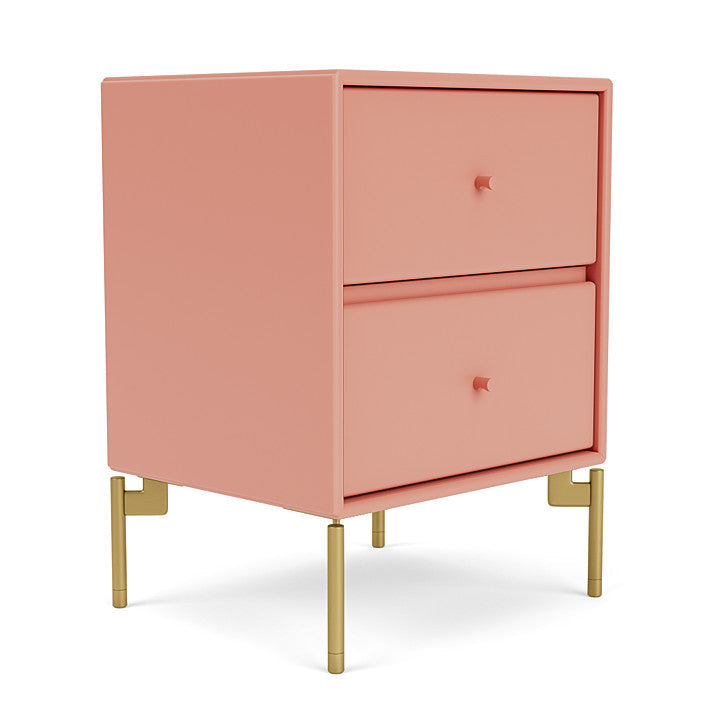 Montana Drift Drawer Module With Legs, Rhubarb/Brass