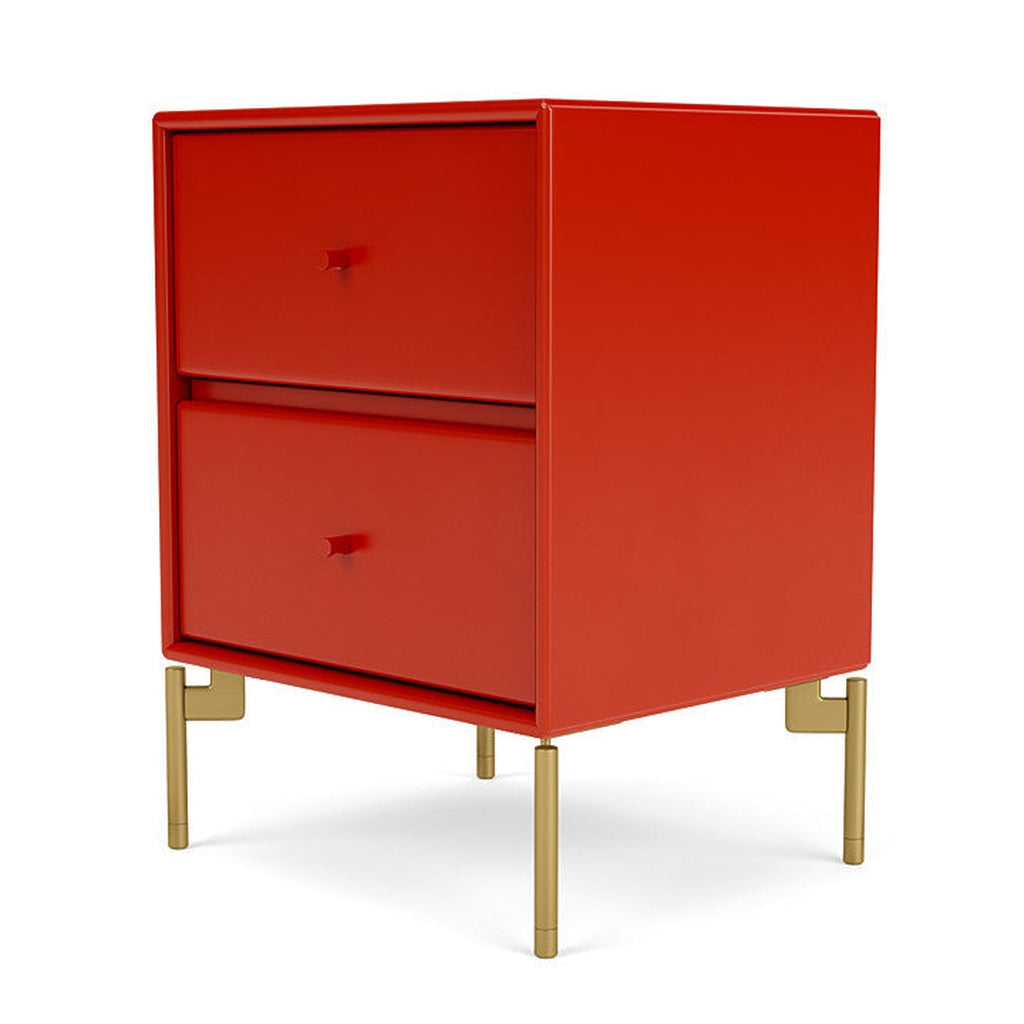 Montana Drift Drawer Module With Legs, Rosehip/Brass