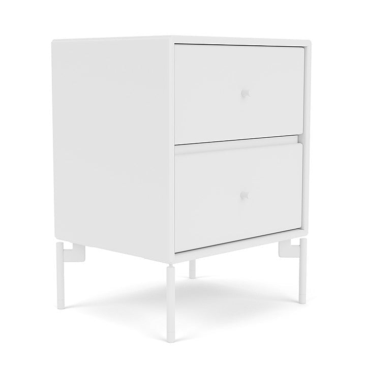 Montana Drift Drawer Module With Legs, Snow White/Snow White