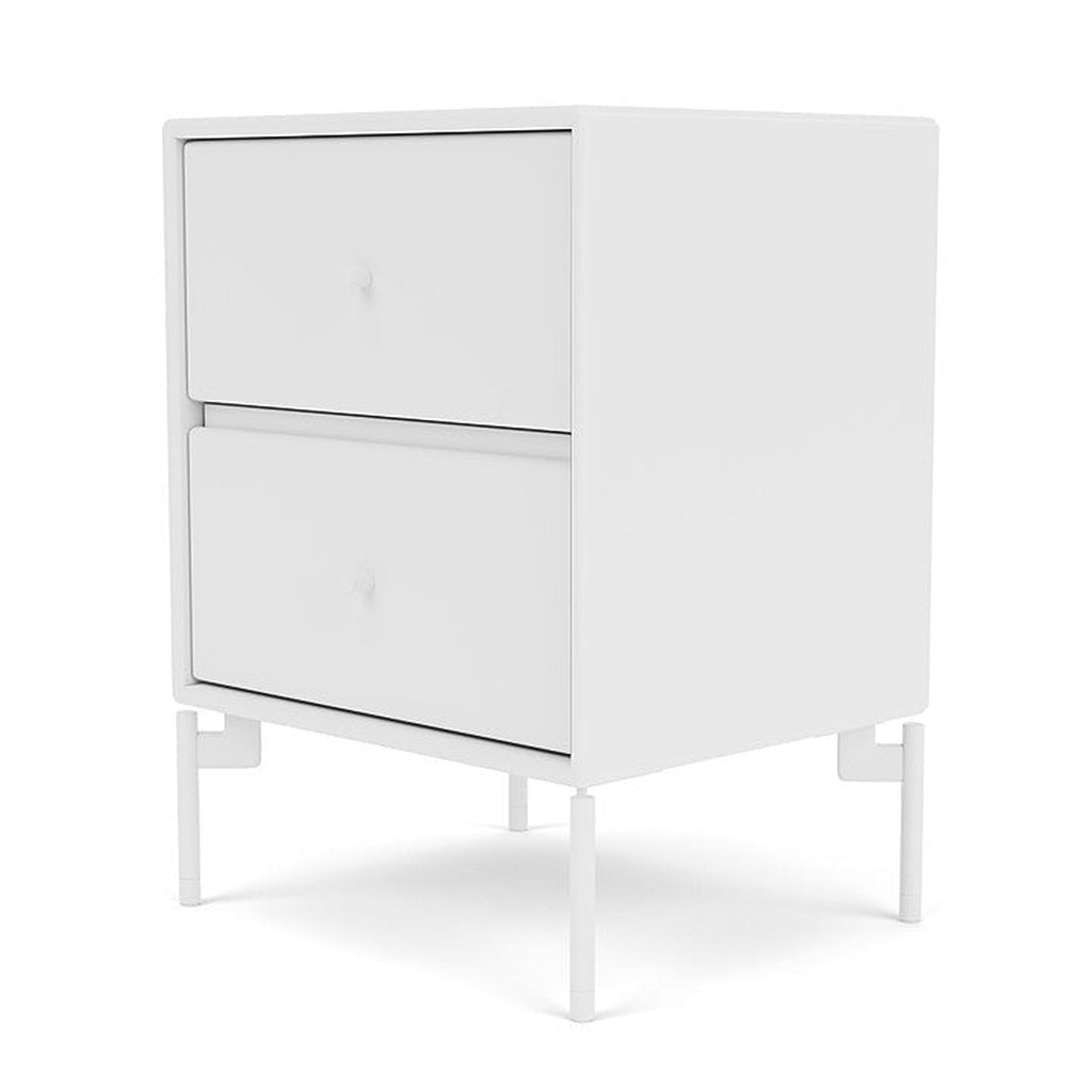 Montana Drift Drawer Module With Legs, Snow White/Snow White