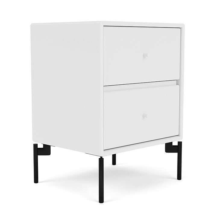 Montana Drift Drawer Module With Legs, Snow White/Black