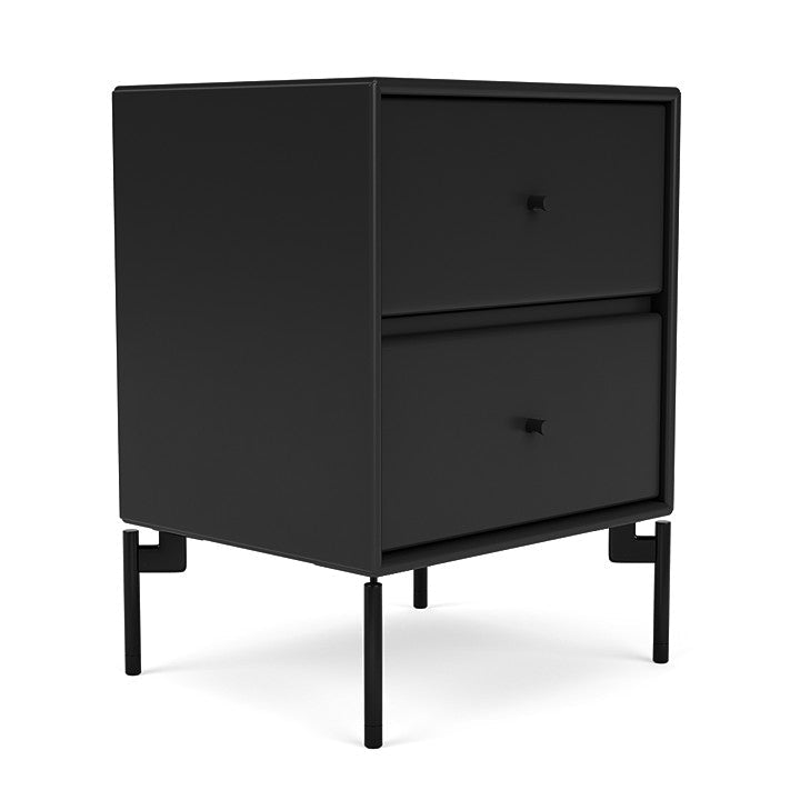 Montana Drift Drawer Module With Legs, Black/Black