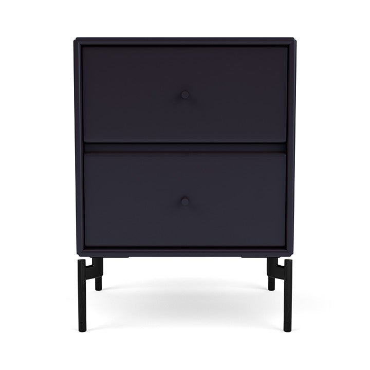 Montana Drift Drawer Module With Legs, Shadow/Black