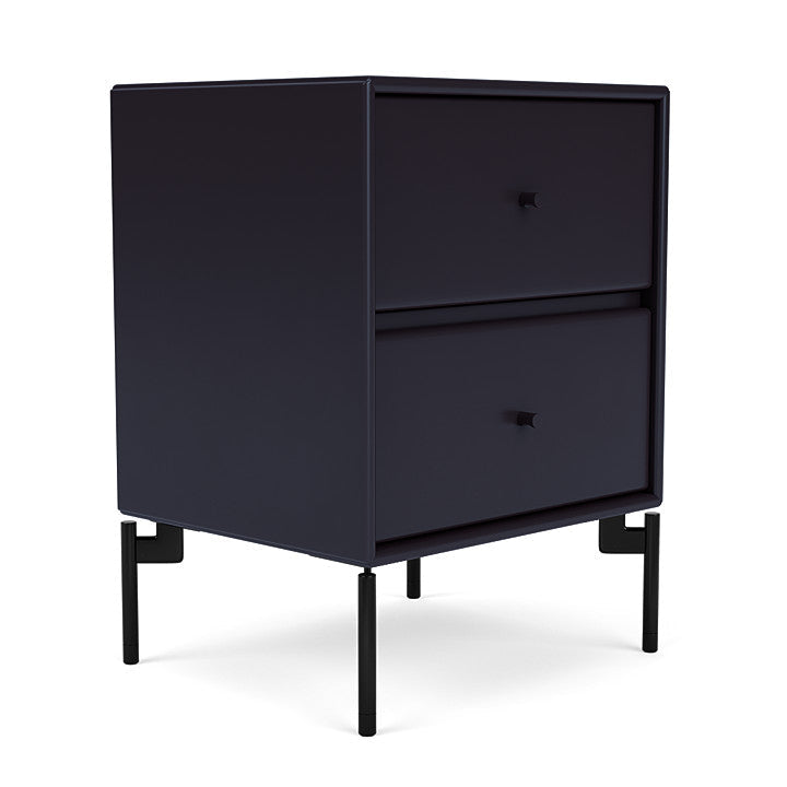 Montana Drift Drawer Module With Legs, Shadow/Black