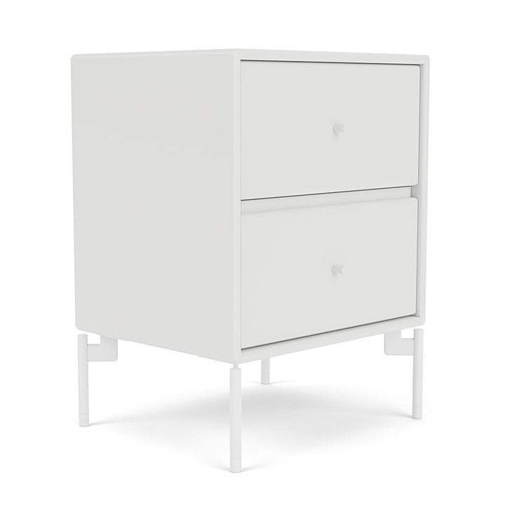 Montana Drift Drawer Module With Legs, White/Snow White