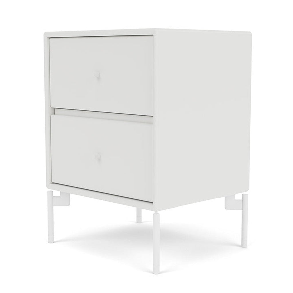 Montana Drift Drawer Module With Legs, White/Snow White