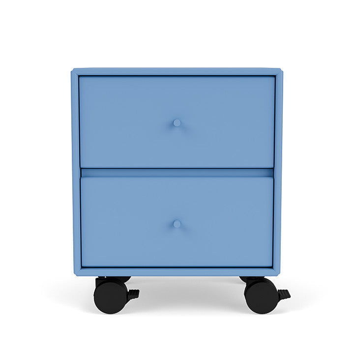 Montana Drift Drawer Module With Castors, Azure Blue