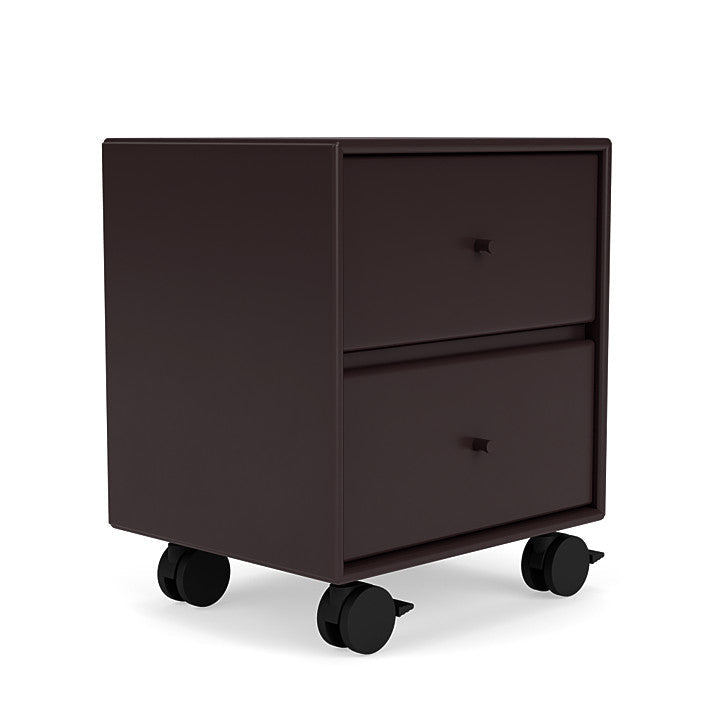 Montana Drift Drawer Module With Castors, Balsamic Brown