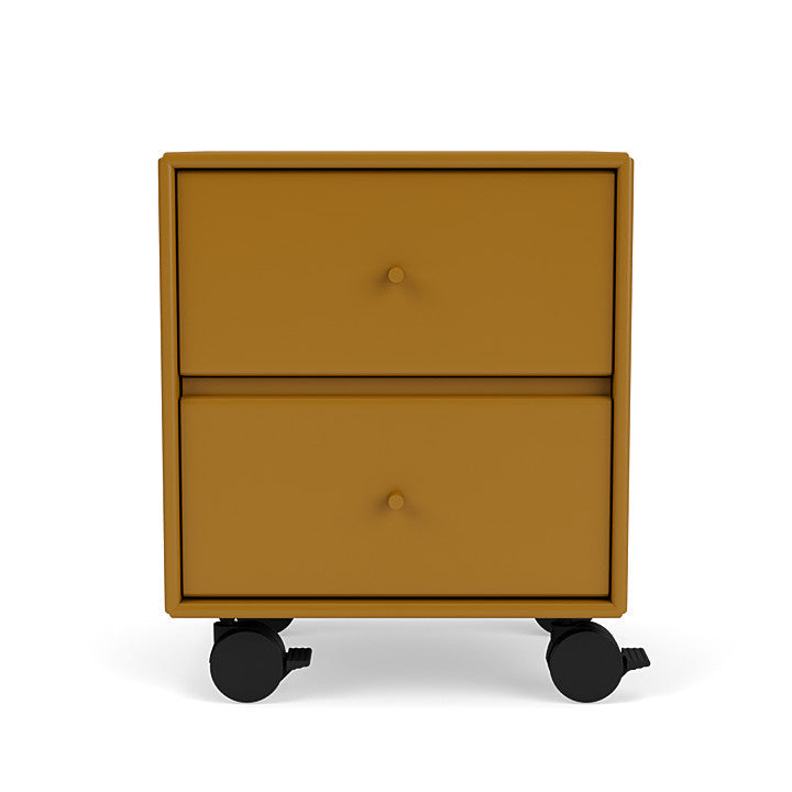 Montana Drift Drawer Module With Castors, Amber Yellow