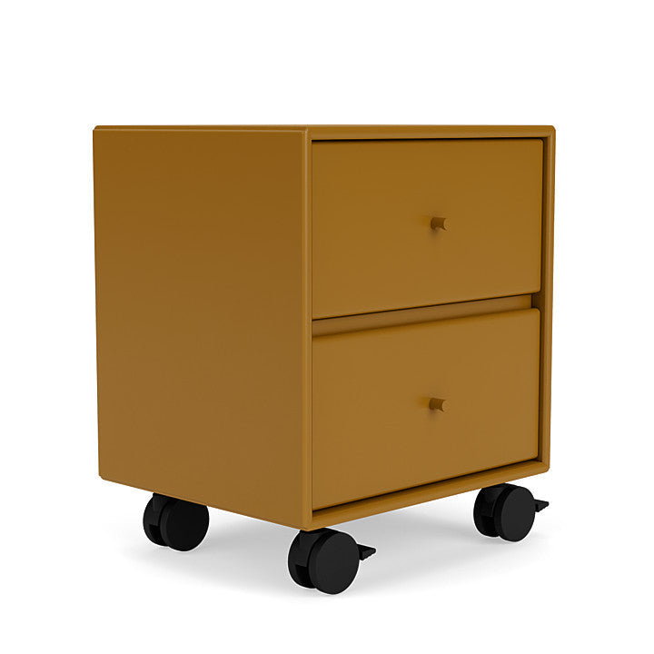 Montana Drift Drawer Module With Castors, Amber Yellow