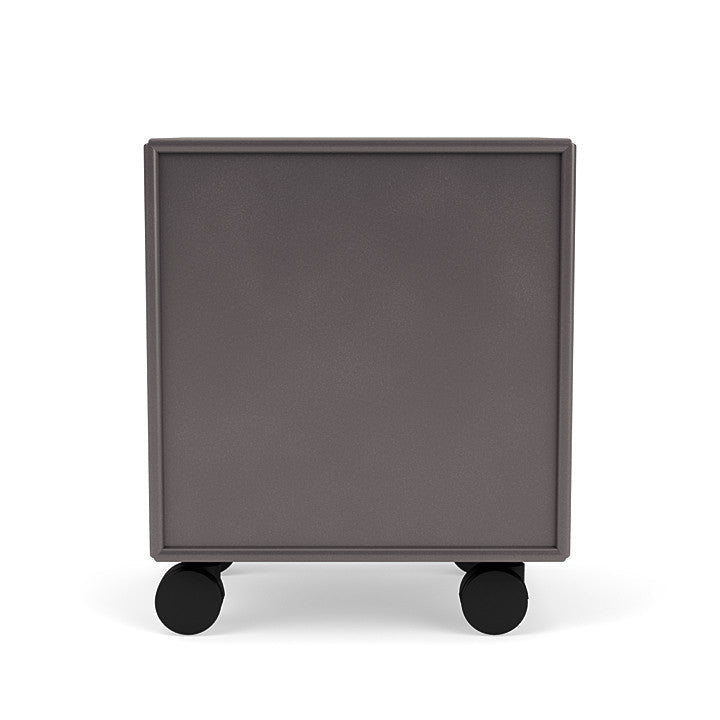 Montana Drift Drawer Module With Castors, Coffee Brown