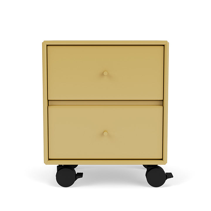 Montana Drift Drawer Module With Castors, Cumin Yellow