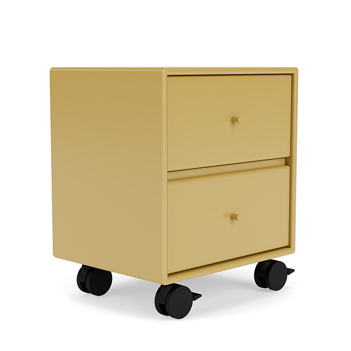 Montana Drift Drawer Module With Castors, Cumin Yellow