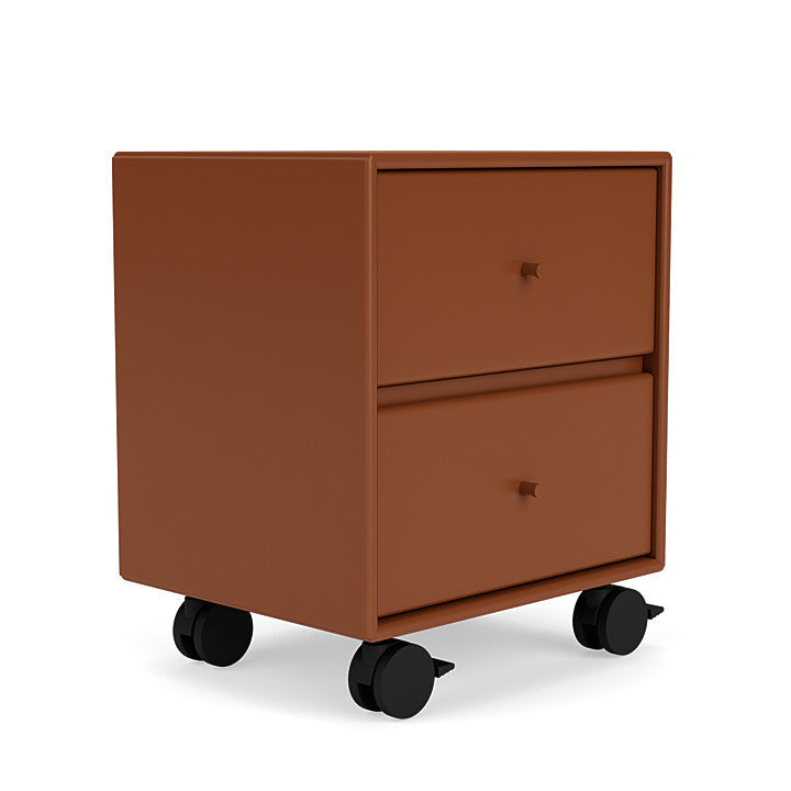 Montana Drift Drawer Module With Castors, Hazelnut Brown